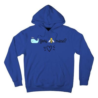 Whale You Bee Mine Will You Be Mine Valentine's Day Cute Gift Tall Hoodie