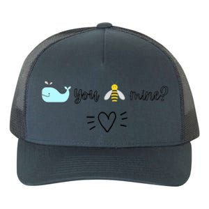 Whale You Bee Mine Will You Be Mine Valentine's Day Cute Gift Yupoong Adult 5-Panel Trucker Hat