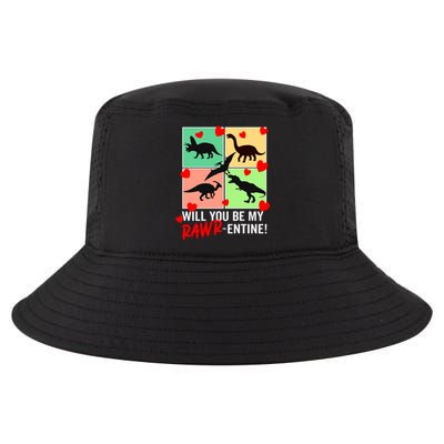 Will You Be My Rawrcute Giftentine Funny Valentines Day Dinosaur Cute Gift Cool Comfort Performance Bucket Hat