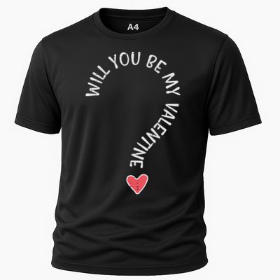 Will You Be My Valentine Cute Valentines Day Cooling Performance Crew T-Shirt