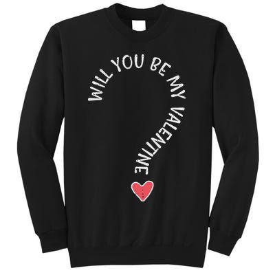 Will You Be My Valentine Cute Valentines Day Sweatshirt
