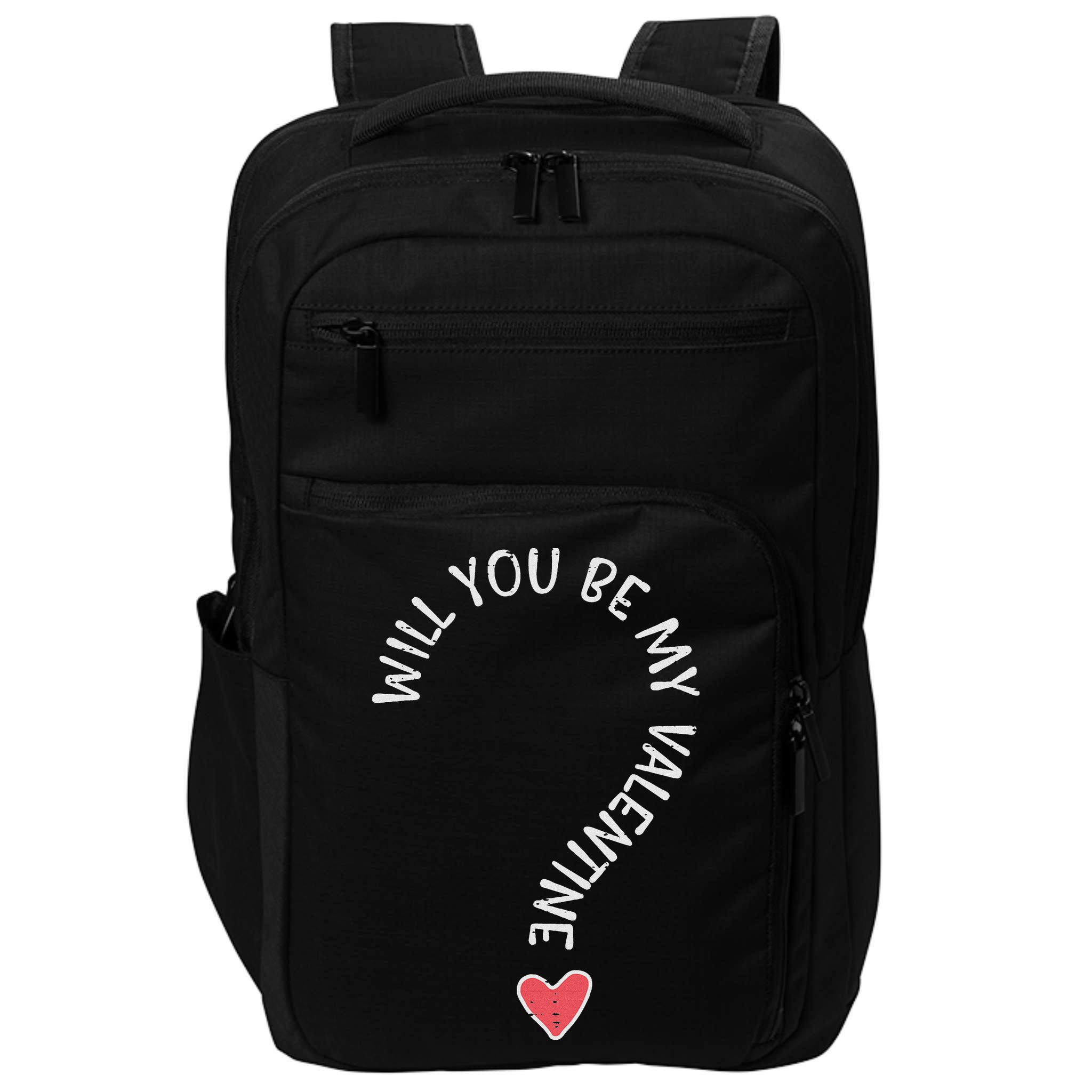 Will You Be My Valentine Cute Valentines Day Impact Tech Backpack