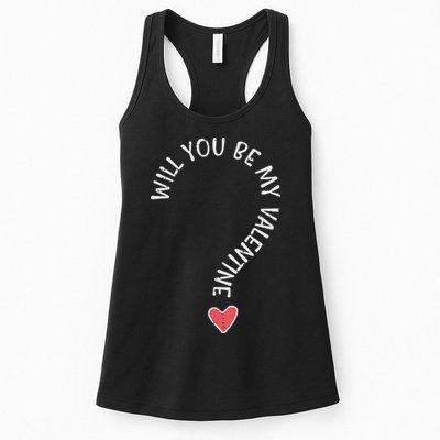 Will You Be My Valentine Cute Valentines Day Womens Tank Top