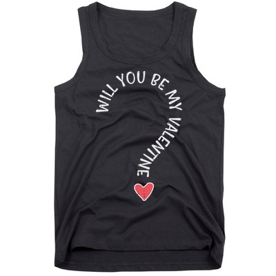 Will You Be My Valentine Cute Valentines Day Tank Top