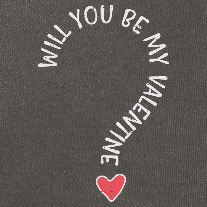 Will You Be My Valentine Cute Valentines Day Cotton Canvas Backpack