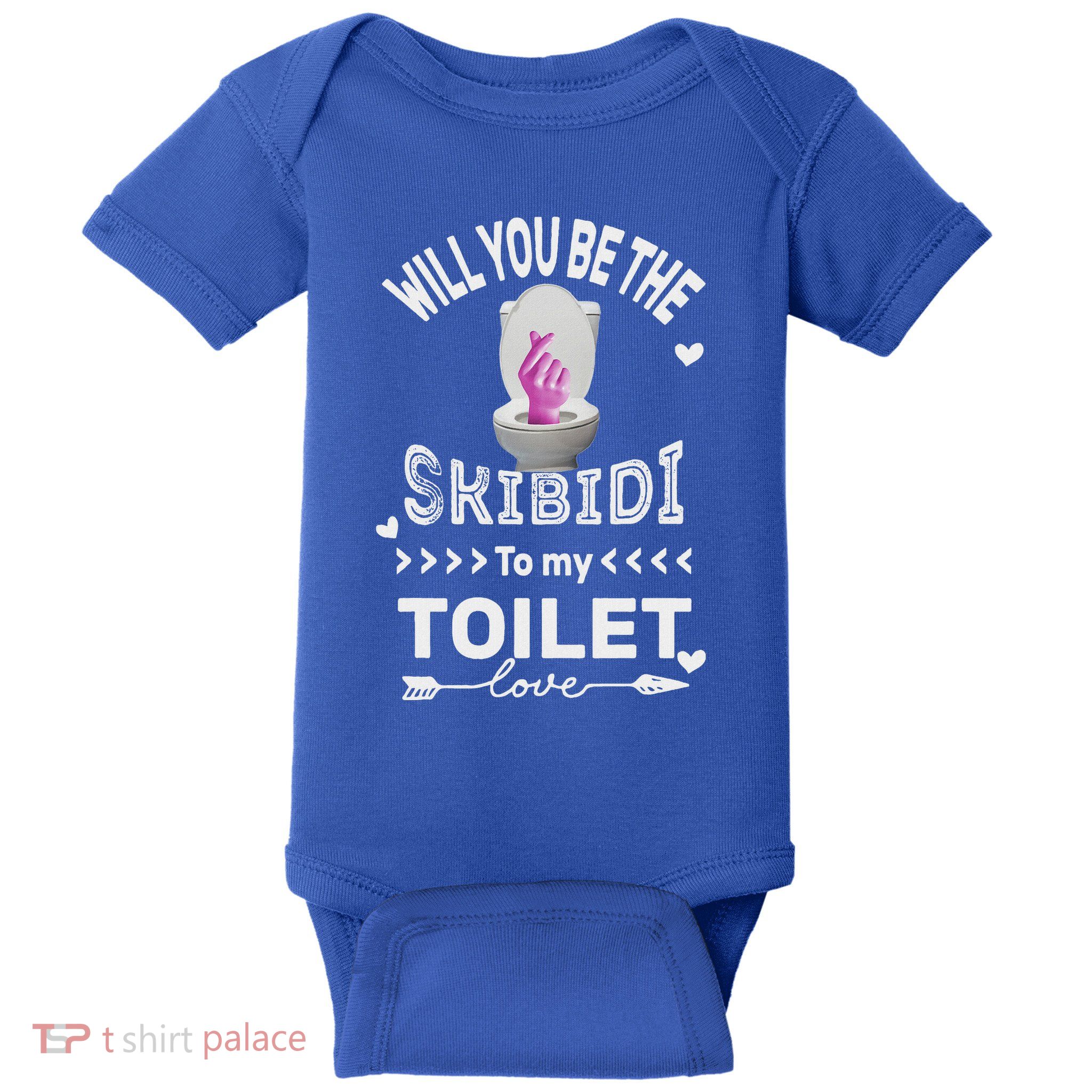Will You Be The S.K.I.B.I.D.I To My Toilet Coolohio Rizz Baby Bodysuit