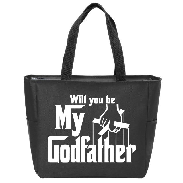 Will You Be My Godfather Zip Tote Bag