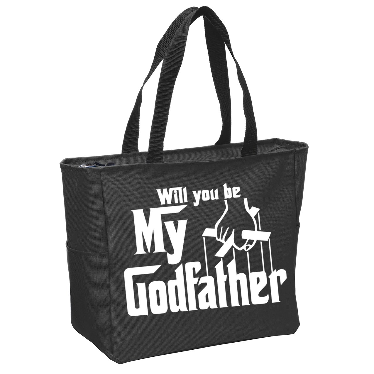 Will You Be My Godfather Zip Tote Bag