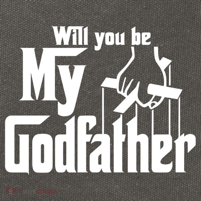 Will You Be My Godfather Cotton Canvas Backpack