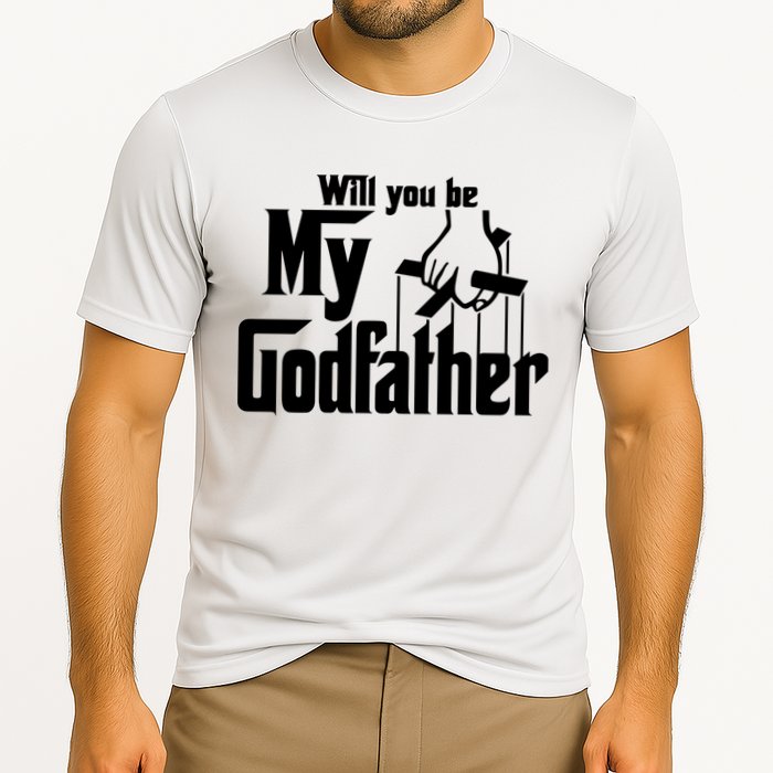 Will You Be My Godfather Cooling Performance Crew T-Shirt