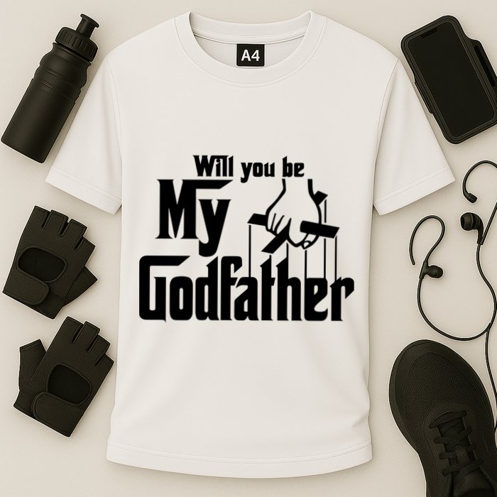 Will You Be My Godfather Cooling Performance Crew T-Shirt