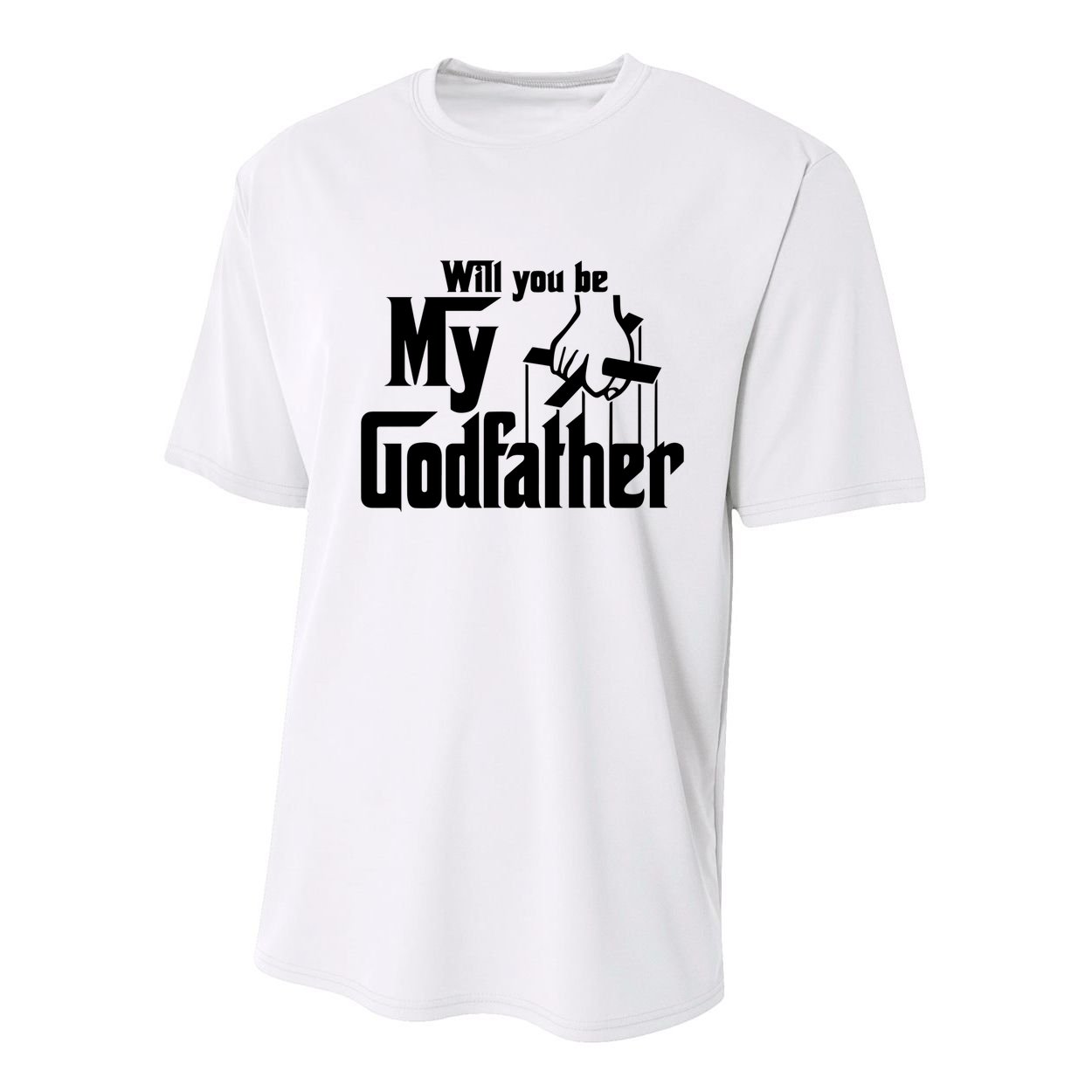 Will You Be My Godfather Youth Performance Sprint T-Shirt