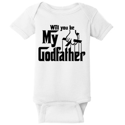 Will You Be My Godfather Baby Bodysuit