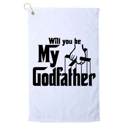 Will You Be My Godfather Golf Towel