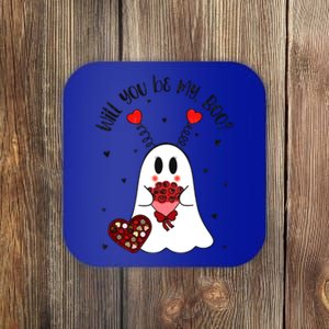 Will You Be My Boo Ghost Funny Boujee Valentines Day Gift Coaster