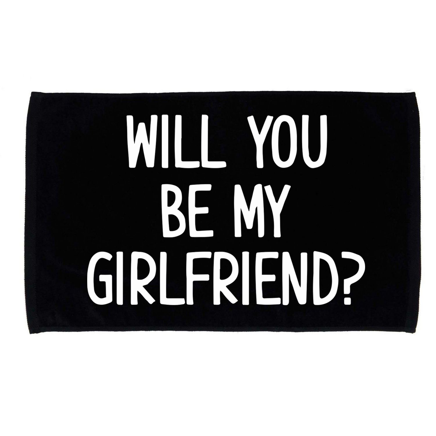 Will You Be My Girlfriend Microfiber Hand Towel