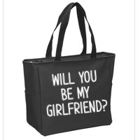 Will You Be My Girlfriend Zip Tote Bag