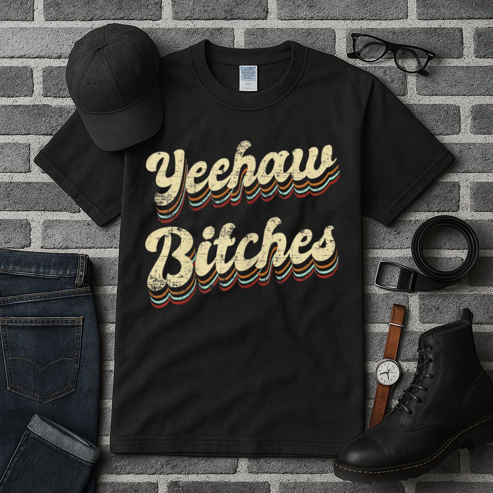 Womens Yeehaw Bitches Country Music Western Wear Cowgirl Woman Tall T-Shirt