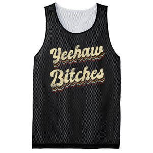 Womens Yeehaw Bitches Country Music Western Wear Cowgirl Woman Mesh Reversible Basketball Jersey Tank