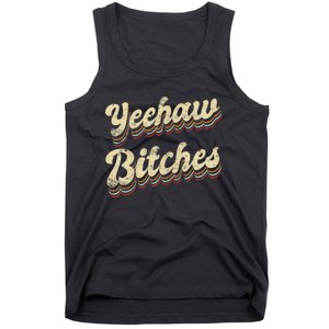 Womens Yeehaw Bitches Country Music Western Wear Cowgirl Woman Tank Top