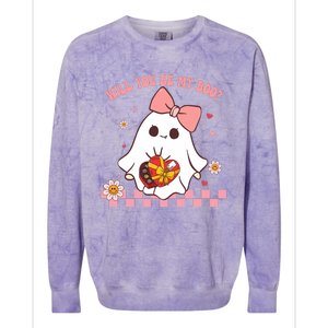 Will You Be My Boo ValentineS Day Colorblast Crewneck Sweatshirt