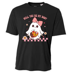 Will You Be My Boo ValentineS Day Cooling Performance Crew T-Shirt