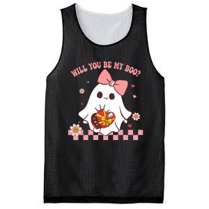 Will You Be My Boo ValentineS Day Mesh Reversible Basketball Jersey Tank