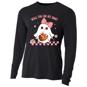 Will You Be My Boo ValentineS Day Cooling Performance Long Sleeve Crew