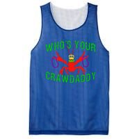 Who's Your Crawdaddy Funny Mardi Gras Crawfish Beads Great Gift Mesh Reversible Basketball Jersey Tank