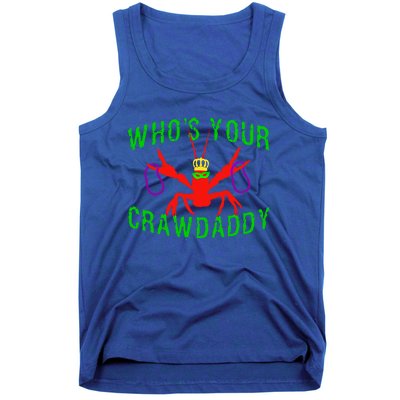 Who's Your Crawdaddy Funny Mardi Gras Crawfish Beads Great Gift Tank Top