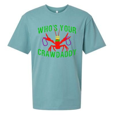 Who's Your Crawdaddy Funny Mardi Gras Crawfish Beads Great Gift Sueded Cloud Jersey T-Shirt