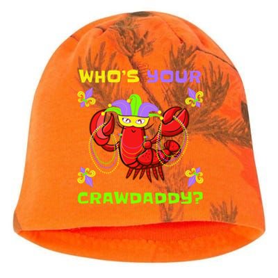 Who's Your Crawdaddy Funny Mardi Gras Cool Gift Kati - Camo Knit Beanie