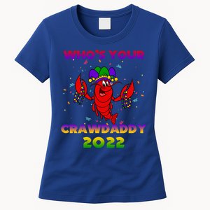 Whos Your Crawdaddy Crawfish Flag Mardi Gras Gift Women's T-Shirt