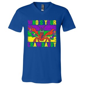 Who's Your Crawdaddy Mardi Gras Carnival Cute Gift V-Neck T-Shirt