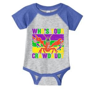 Who's Your Crawdaddy Mardi Gras Carnival Cute Gift Infant Baby Jersey Bodysuit