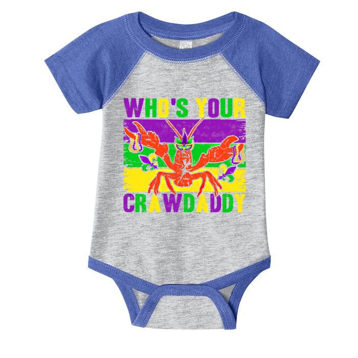 Who's Your Crawdaddy Mardi Gras Carnival Cute Gift Infant Baby Jersey Bodysuit