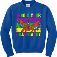 Who's Your Crawdaddy Mardi Gras Carnival Cute Gift Kids Sweatshirt