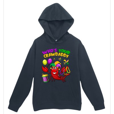 Whos Your Crawdaddy Crawfish Funny Mardi Gras Costume Cool Gift Urban Pullover Hoodie