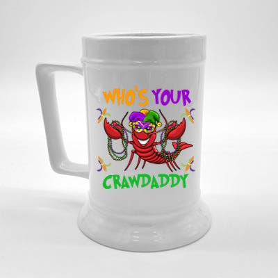 Who's Your Crawdaddy Mardi Gras Parade 2020 Gift Beer Stein