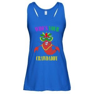 Whos Your Crawdaddy Crawfish Jester Beads Funny Mardi Gras Gift Ladies Essential Flowy Tank