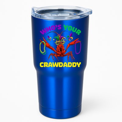 Whos Your Crawdaddy Crawfish Jester Beads Funny Mardi Gras Meaningful Gift Tumbler
