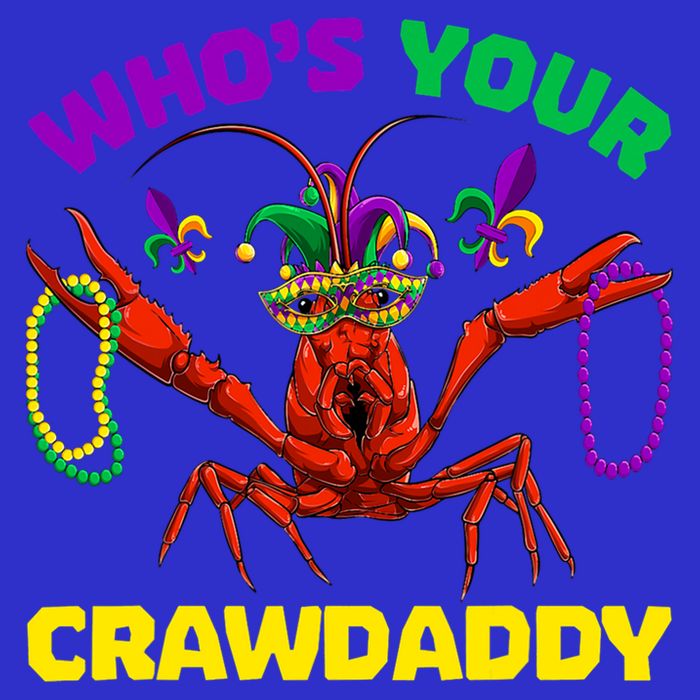 Whos Your Crawdaddy Crawfish Jester Beads Funny Mardi Gras Meaningful Gift Baby Bodysuit