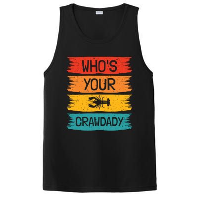 Whos Your Crawdaddy Crawfish Jester Beads Funny Mardi Gras Cool Gift PosiCharge Competitor Tank