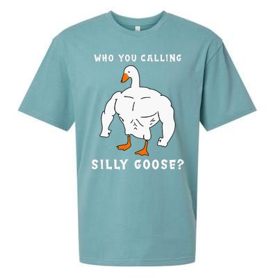 Who You Calling Silly Goose Funny Gym Meme Sueded Cloud Jersey T-Shirt