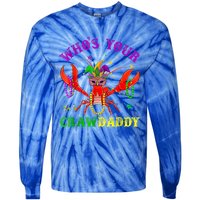 Whos Your Crawdaddy Crawfish Jester Beads Mardi Gras Funny Gift Tie-Dye Long Sleeve Shirt