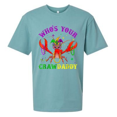 Whos Your Crawdaddy Crawfish Jester Beads Mardi Gras Funny Gift Sueded Cloud Jersey T-Shirt