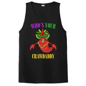 Whos Your Crawdaddy Crawfish Jester Beads Funny Mardi Gras Meaningful Gift PosiCharge Competitor Tank