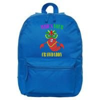 Whos Your Crawdaddy Crawfish Jester Beads Funny Mardi Gras Meaningful Gift 16 in Basic Backpack