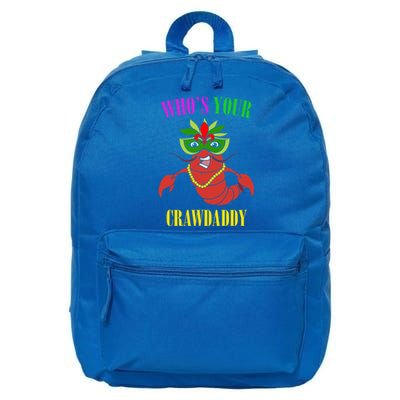 Whos Your Crawdaddy Crawfish Jester Beads Funny Mardi Gras Meaningful Gift 16 in Basic Backpack