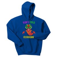 Whos Your Crawdaddy Crawfish Jester Beads Funny Mardi Gras Meaningful Gift Kids Hoodie